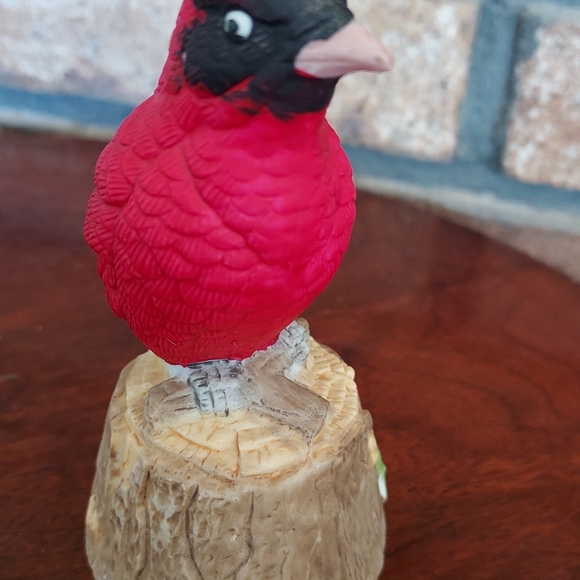 Jasco Christmas Red Cardinal Dinner Bell Vintage Holiday - Picture 3 of 10